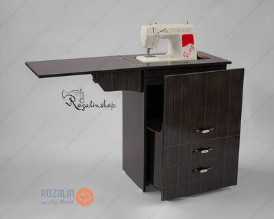 مبل چرخ خیاطی آسانسوری باران مشکی(سونیا)