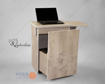 مبل چرخ خیاطی آسانسوری سردوز دار آنتیک کاج(زوشا)