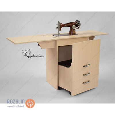 مبل چرخ خیاطی لولایی سردوز دار بیاز(زوشا)