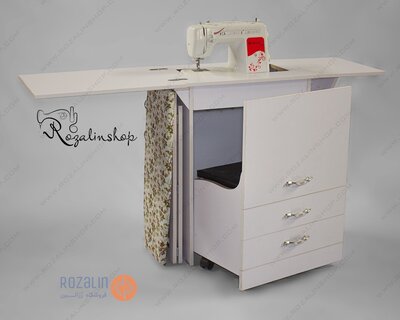 میز چرخ خیاطی آسانسوری چند کاره(راتا)